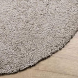 ZNTS Shaggy Rug PAMPLONA High Pile Modern Beige Ø 200 cm 375225