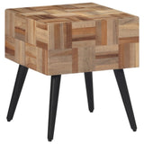 ZNTS Side Table 40x40x45 cm Solid Reclaimed Teak 358522