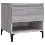 ZNTS Side Tables 2 pcs Grey Sonoma 50x46x50 cm Engineered Wood 819561