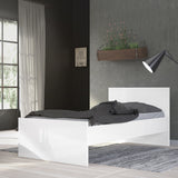 Naia Single Bed 3ft in White High Gloss 70275211UUUU