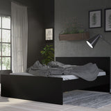 Naia Double Bed 4ft6 in Black Matt 70275212GMGM