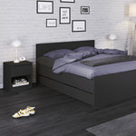 Naia Double Bed 4ft6 in Black Matt 70275212GMGM