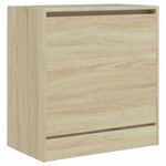 ZNTS Shoe Cabinet Sonoma Oak 60x34x63.5 cm Engineered Wood 839940