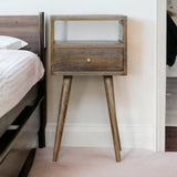 Mini Grey Washed Bedside IN964