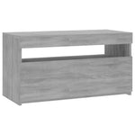 ZNTS TV Cabinet with LED Lights Grey Sonoma 75x35x40 cm 815125