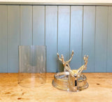 Stag Double Head Pillar Candle Holder S-CH6045