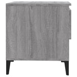 ZNTS Side Tables 2 pcs Grey Sonoma 50x46x50 cm Engineered Wood 819561