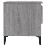 ZNTS Side Tables 2 pcs Grey Sonoma 50x46x50 cm Engineered Wood 819561