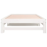 ZNTS Pull-out Day Bed without Mattress White 2x cm 820428