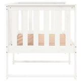 ZNTS Day Bed without Mattress White 80x200 cm Solid Wood Pine 840398