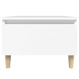 ZNTS Side Tables 2 pcs White 50x46x35 cm Engineered Wood 819501