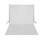 ZNTS Telescopic Background Support System + White Backdrop 3 x 5 m 160071