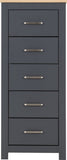 ZNTS Portland 5 Drawer Narrow Chest 100-102-182