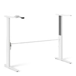 Prima Desk 150 cm in Oak with Height adjustable legs with electric control in White 72080402AK49A