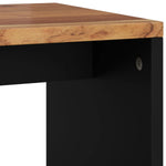 ZNTS Side Table 40x31x46 cm Solid Wood Acacia&Engineered Wood 350645
