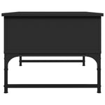 ZNTS Coffee Table Black 70x50x40 cm Engineered Wood and Metal 845371