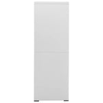 ZNTS Filing Cabinet Light Grey 90x46x134 cm Steel 336295