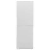 ZNTS Filing Cabinet Light Grey 90x46x134 cm Steel 336295