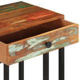 ZNTS U-Shaped Side Table 45x30x61 cm Solid Reclaimed Wood 289092