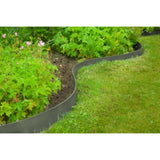 ZNTS Nature Garden Border Edging Textured 0.12x12 m 5 mm Grey 447499