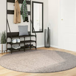 ZNTS Shaggy Rug PAMPLONA High Pile Modern Beige Ø 200 cm 375225