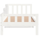 ZNTS Day Bed without Mattress White 90x200 cm Solid Wood Pine 840371