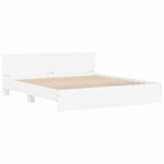 ZNTS Bed Frame without Mattress White 160x200 cm 3207469