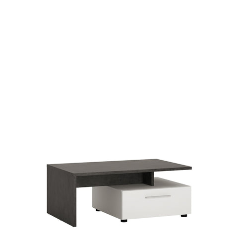 Zingaro 2 drawer coffee table in Grey and White 4337167