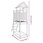 ZNTS Outdoor Playset 53x110x214 cm Solid Wood Douglas 826536