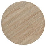 ZNTS Bistro Table MDF and Steel Round 60x75 cm Oak Colour 245612