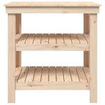 ZNTS Work Bench 78.5x50x80 cm Solid Wood Pine 823639