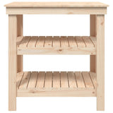 ZNTS Work Bench 78.5x50x80 cm Solid Wood Pine 823639