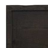 ZNTS Wall Shelf Dark Brown 100x50x cm Treated Solid Wood Oak 363807