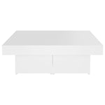 ZNTS Coffee Table White 90x90x28 cm Engineered Wood 806912