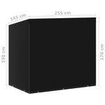 ZNTS Swing Bench Covers 2 pcs 10 Eyelets 2 Zippers 255x145x170 cm 3082843