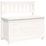 ZNTS Bench White 80x41x77 cm Solid Wood Pine 823550