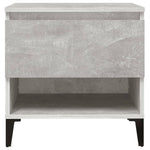 ZNTS Side Tables 2 pcs Concrete Grey 50x46x50 cm Engineered Wood 819557