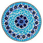 ZNTS Inlaid With Diamond-Colored Sea Mosaics With Round Terrace Bistro Tables 91743303