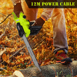 ZNTS Chainsaw, 2400W Electric Chainsaw with 45cm Guide Bar, Lightweight Chain Saw for Cutting Trees, 49848544