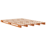 ZNTS Pallet Bed without Mattress Wax Brown 140x200 cm Solid Wood Pine 844455