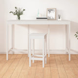 ZNTS Bar Table White 180x80x110 cm Solid Wood Pine 822163