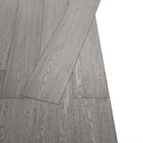 ZNTS Self-adhesive PVC Flooring Planks 5.21 m 2 mm Dark Grey 330183