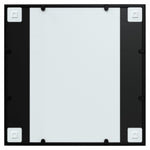 ZNTS Wall Mirror Black 60x60 cm Metal 342206