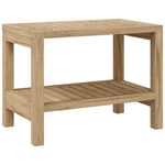 ZNTS Bathroom Side Table 60x30x45 cm Solid Wood Teak 340746