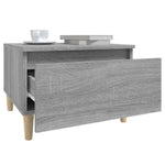 ZNTS Side Tables 2 pcs Grey Sonoma 50x46x35 cm Engineered Wood 819513