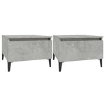 ZNTS Side Tables 2 pcs Concrete Grey 50x46x35 cm Engineered Wood 819525