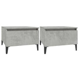 ZNTS Side Tables 2 pcs Concrete Grey 50x46x35 cm Engineered Wood 819525
