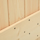 ZNTS Door NARVIK 85x210 cm Solid Wood Pine 154432