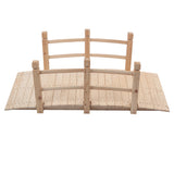 ZNTS Arch Bridge Small Wooden Bridge Courtyard Outdoor Anticorrosive Wood Landscape Bridge Burlywood 47676118