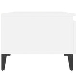 ZNTS Side Tables 2 pcs White 50x46x35 cm Engineered Wood 819517